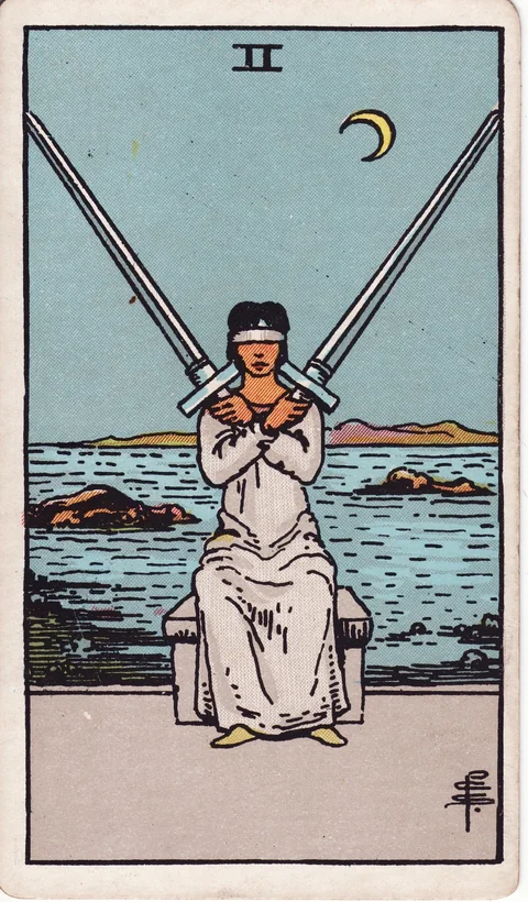 Two of Swords, reversed